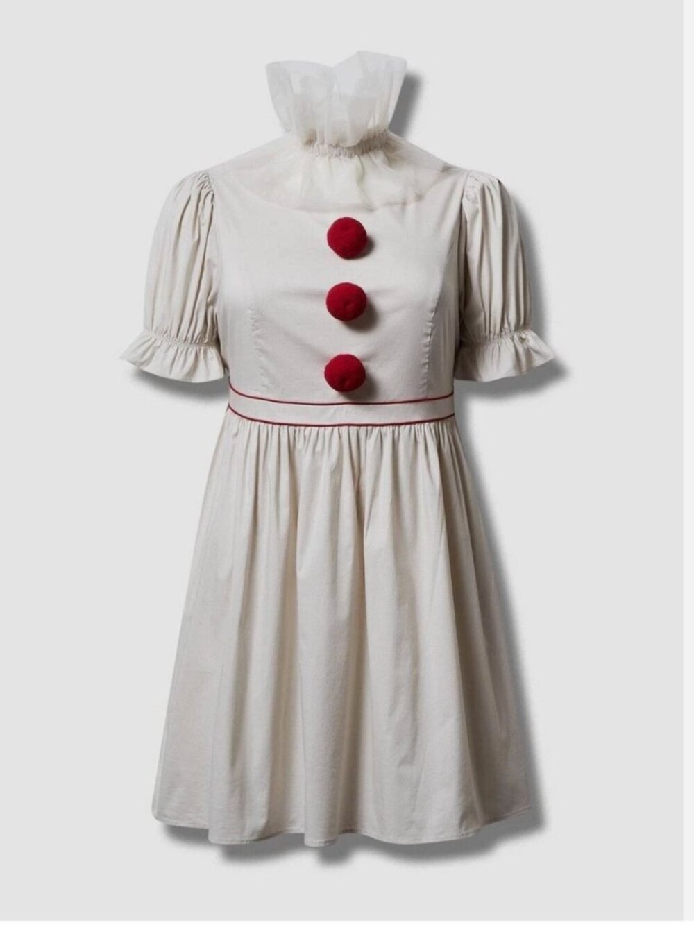 Torrid Pennywise IT Warner Bros Mini Dress Costume Size 2 OWO - Picture 7 of 8
